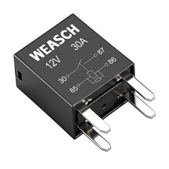 2-Pack 4-Pin High Power Relay, 12V DC 30A, Compatible with 301-1A-C-R1-U03 12088