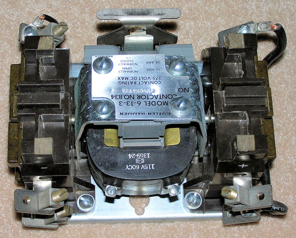 NOS Cutler Hammer 6-13-3 Contactor/Relay 275V 55A 2PST NO & NC Optional See Text