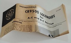 *NEW* GE CR9500A100A4A Industrial Solenoid Coil Pull Type 460V 1″ Max + Warranty