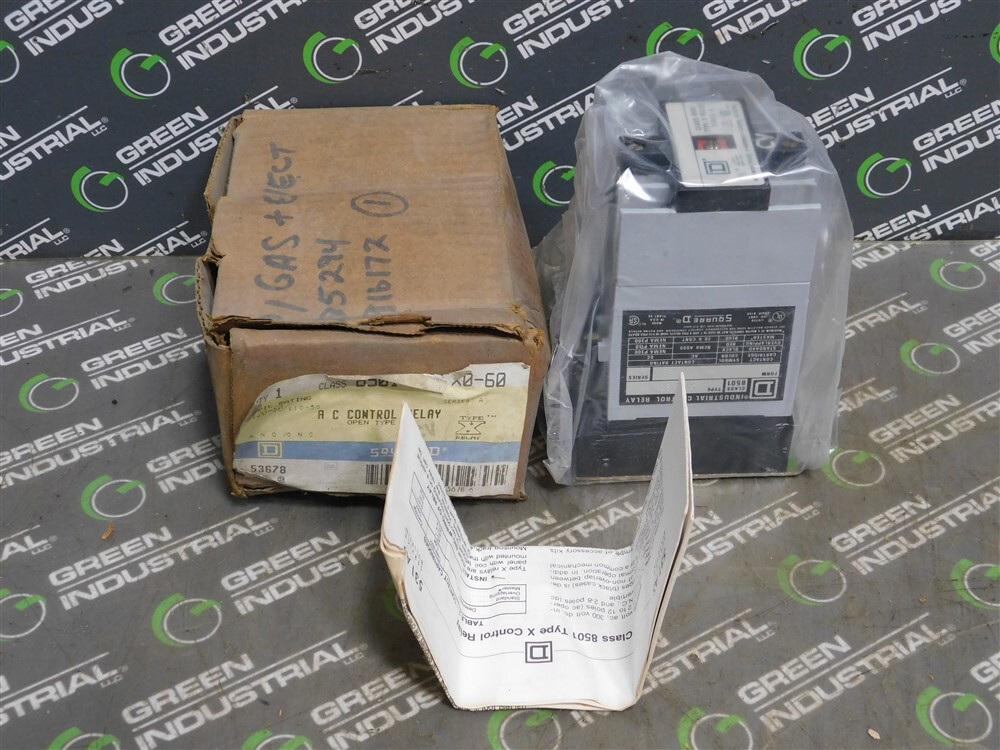 NEW Square D 8501 X0-60 AC Control Relay 120V 60Hz Coil Series A