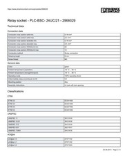 Phoenix Contact 2966029 MINI RELAY BASE PLC-BSC- 24UC/21 (10Pack)