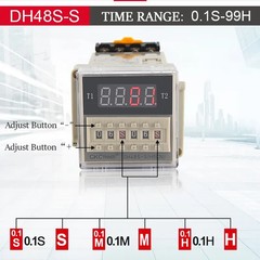 Digital LED Programmable Switch Timer Relay 0.1S-99H AC DC 12 24 110 220 380V