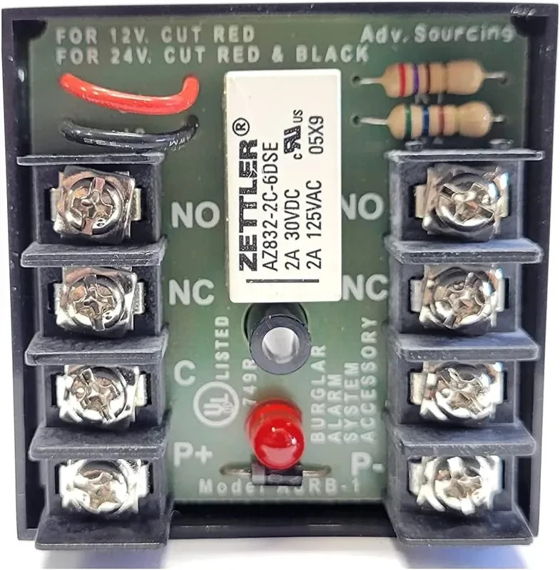 ASRB-1 Relay Board with 2 amp maximum, 6, 12, or 24 VDC operating voltage