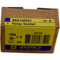 NEW Square D by Schneider Electric 8501NR51 8-Pin Tubular Relay Socket | Series