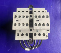 Eaton XTCE025C10 / XTCEXFCC22, DIL M25-10 M2-XHI22 LOT of 2 EA (4PCS) w/rail