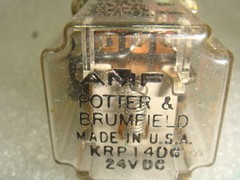 NEW, POTTER & BRUMFIELD, RELAY, KRP14DG, 3PDT, 10A, 24 VDC, NEW IN FACTORY BOX