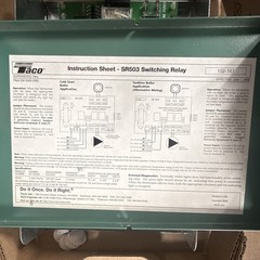 Taco SR503 3-Zone Switching Relay 24 VAC Boiler Control w/ Indicator Light