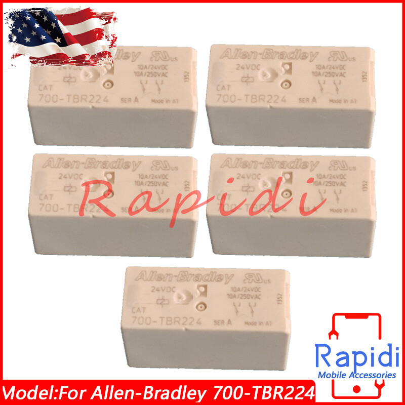 5* For Allen-Bradley 700-TBR224 700TBR224 24VDC 8Pins 250VAC 10A Power Relay