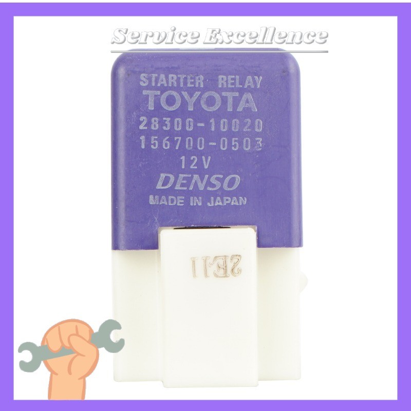 DENSO-28300-10020 1Xe 156700-0503 Starter Relay 12VDC 4Pins Fit Camry Corolla