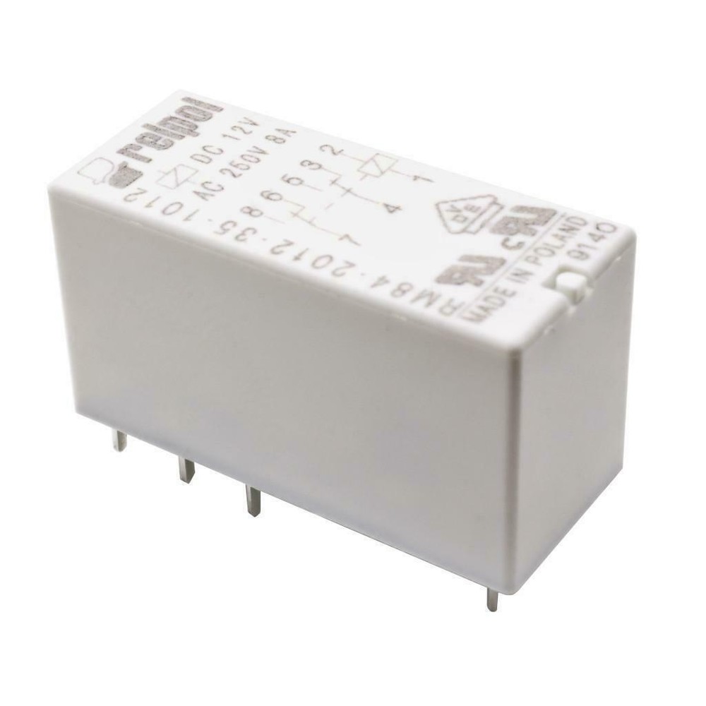 RELPOL RM84-2012-35-1012 2xUm 8A 12V 360R 250V AC Miniature Relay Relay 860562-