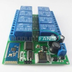 12V 8-Channel Bluetooth Relay Android Mobile Remote control Switch Motor Light