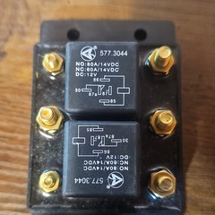 Automann 577.3044 12V DC Forward-Reverse Relay Module 5-Pin SPDT 80A