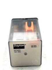 Dayton 3X742O General Purpose Relay, 120VAC Coil, 11-Pin Octal, 10A 277VAC