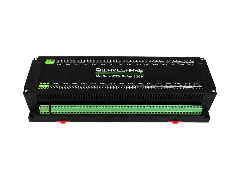 Waveshare Modbus RTU 32-Ch Relay Module RS485 Interface Multiple Isolation