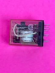 Omron MY2N 24VDC General Purpose Relay, DPDT, 24 VDC, 5A with LED Indicator