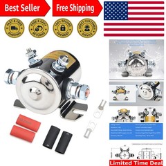 Max 300A Heavy Duty Solenoid Relay – Nickel-Plated 12VDC for Golf Carts & Marine