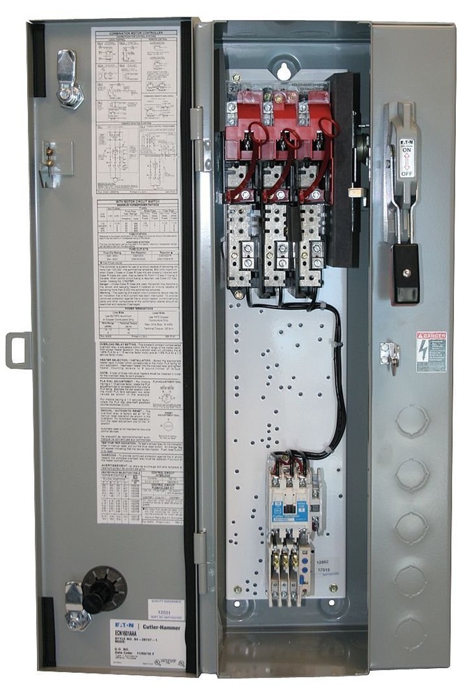EATON ECN1621AAD-R63/D Freedom Line Combo Starter, 45AC, Nema 1, 250V, 9-45A
