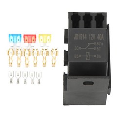 Relay Box Block Kit ABS Blade Holder Box With 11PCS Spade Terminals