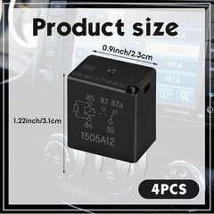 Power Relay Multi Purpose Fuel Pump Black Automotive Relay Replacement Elec