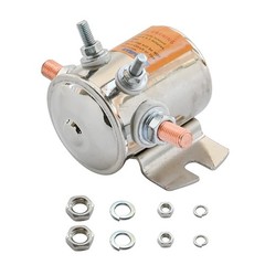 Max 300A 12V Solenoid Relay Nickel Plating 4 Terminal Golf Cart Winch SPST