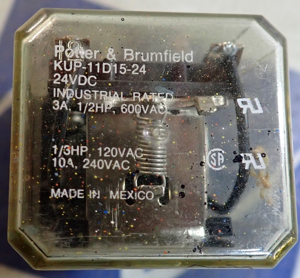 Potter & Brumfield Relay KUP-11D15-24 24VDC Industrial Rated 3A 1/2HP