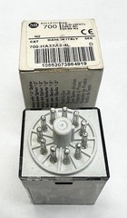 (2) Allen Bradley 11-Pin Relay, 700-HA33A2-4L Ser. D, 240VAC, 10A