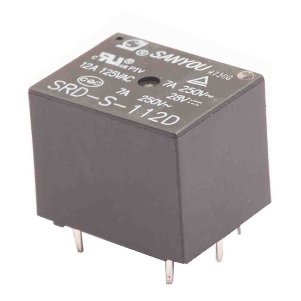 2X SRD-S-112D Sealed Type 1 Pole 12V DC Power Relay 12A 125VAC