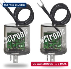 LED Flasher Relay 2 Pins 12V (Pack of 2) – Heavy Duty Turn Signal Flasher Relay