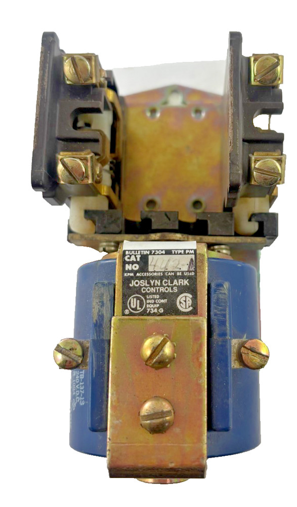 JOSLYN CLARK SYLVANIA BULLETIN 7304 TYPE PM DC RELAY 4U2-240 RELAY 240 VDC COIL