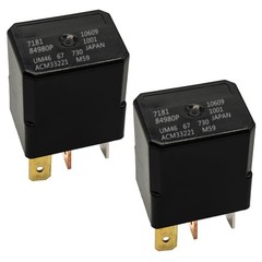 Relay ACM33221 (Set of 2), Multipurpose Automotive Relay 12VDC 4Pins Compatib…