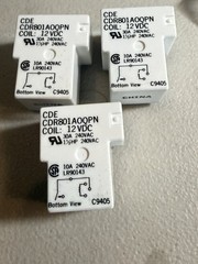 CDR801A0QPN CORNELL DUBILIER MINIATURE 30 AMP INDUSTRIAL RELAY(3 PCs Lot)