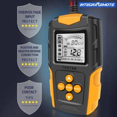 12V 24V Car Lead-Acid Battery Tester LCD Charging Load Test Diagnostic Analyzer-