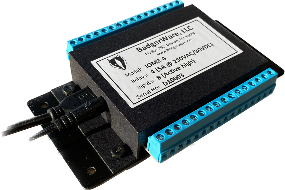 8 Channel USB Relay Module with Enclosure, Power Supply, and Cable