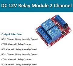 4pcs DC 12V Relay Module 2 Channel Relay Board with Optocoupler Support High or