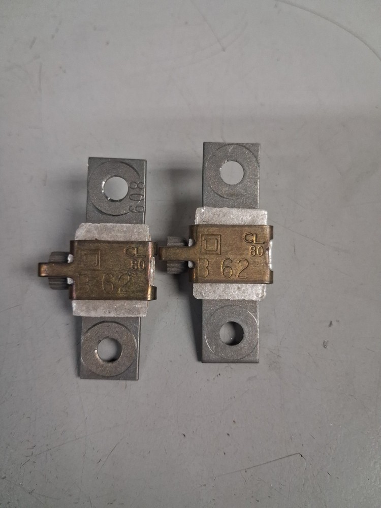 Square D thermal overload relay heater element unit B62(LOT OF 2)