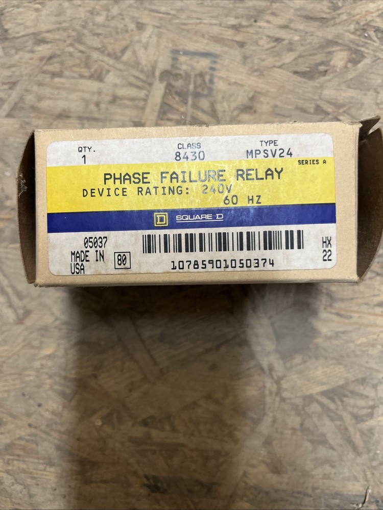 Square D Phase Failure Relay 8430 MPSV24 Ser. A
