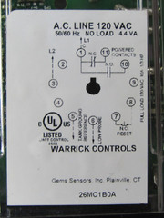 😏 WARRICK CONTROLS 120 VAC GENERAL PURPOSE CONTROL RELAY 60 Hz 26MC1B0A