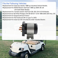 36V 4 Terminal Solenoid 20468G1 36V Solenoid Relay Switch Replacement for Ezgo/C