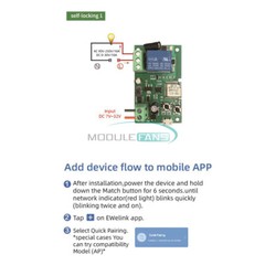 5V DC/AC 7-32V Smart Switch Relay Timer Wireless Remote Control Self-Locking