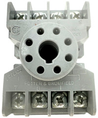 Potter & Brumfield 27E122 Relay Socket, 10A, 300V, Grey, new (JJ)