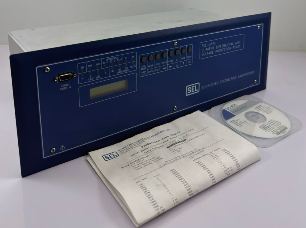 SCHWEITZER SEL‑387E CURRENT / VOLTAGE PROTECTION RELAY 0387E012X134225