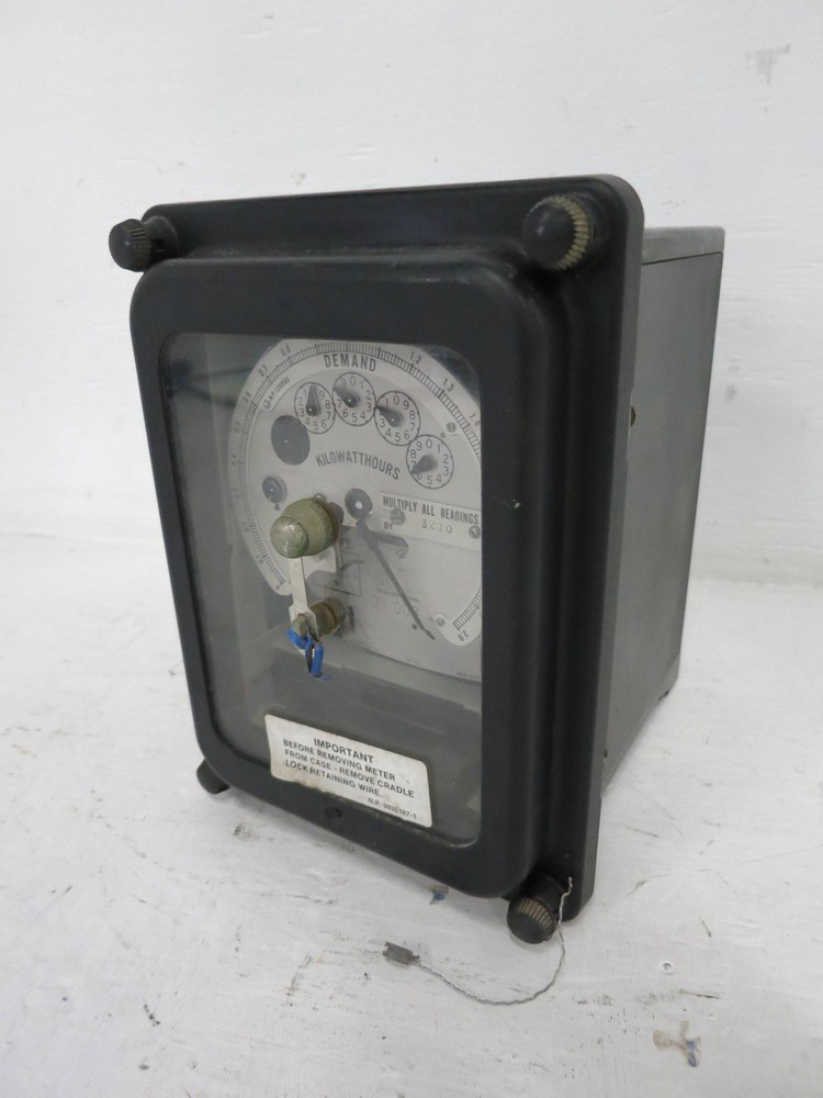GE 700X64G2 2 Stator Watthour Meter DSM-63 Relay 3PH Watt Hour General Electric