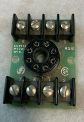 NOS Curtis Industries Relay Socket Assembly 8 Pin Octal + Terminal Blocks, RS8