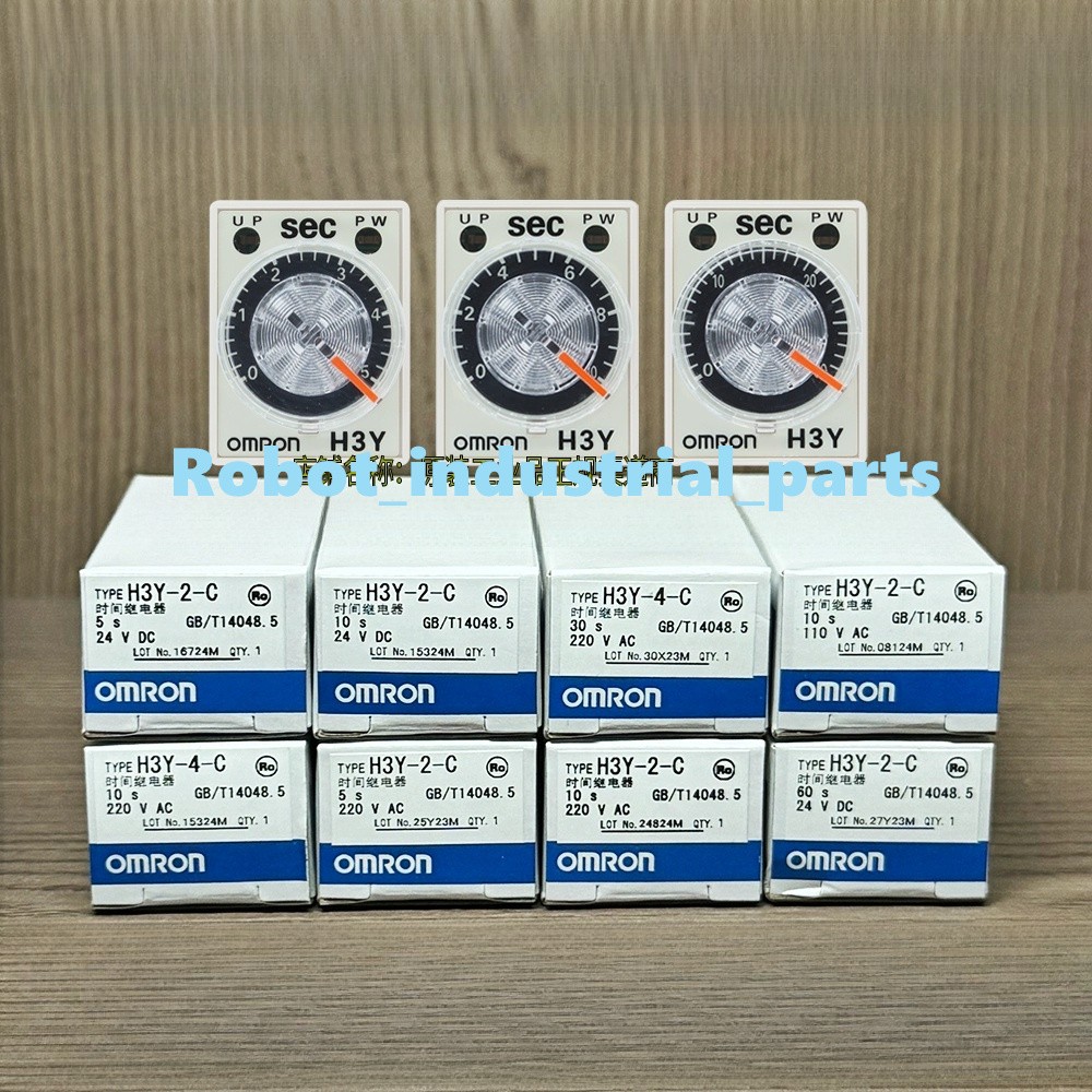 Omron H3Y-2 H3Y-2-C H3Y-4 H3Y-4-C DC AC 12V 24V 110V 220V 10S 30S 60S 3M 30M 60M