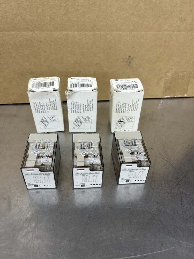Lot Of 3 New Allen Bradley Bulletin 700-HA33A1 Ice Cube Relay 11 Pin Made Italy