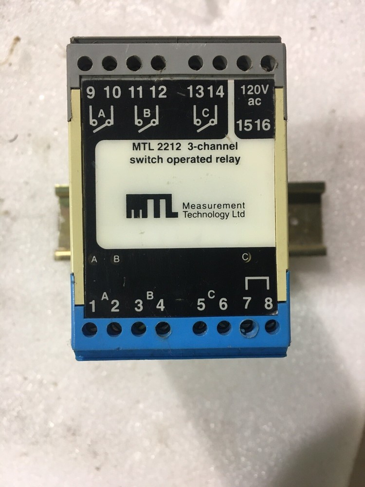 Measurement Technology MTL2212 3-channel switch operated relay