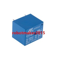 3 Pcs/Pack SRD-06VDC-SL-C 5V 6V 9V 12V 24V 48V DC Mini Power Relay 10A 5Pins