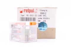 RELPOL R3-2013-23-5240-WTL INDUSTRIAL PLUG-IN POWER RELAY/SOCKET, 240V 3-POLE