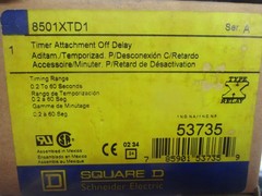 SQUARE D 8501XTD1 SER.A TIME RELAY 0.2-60S NSMP