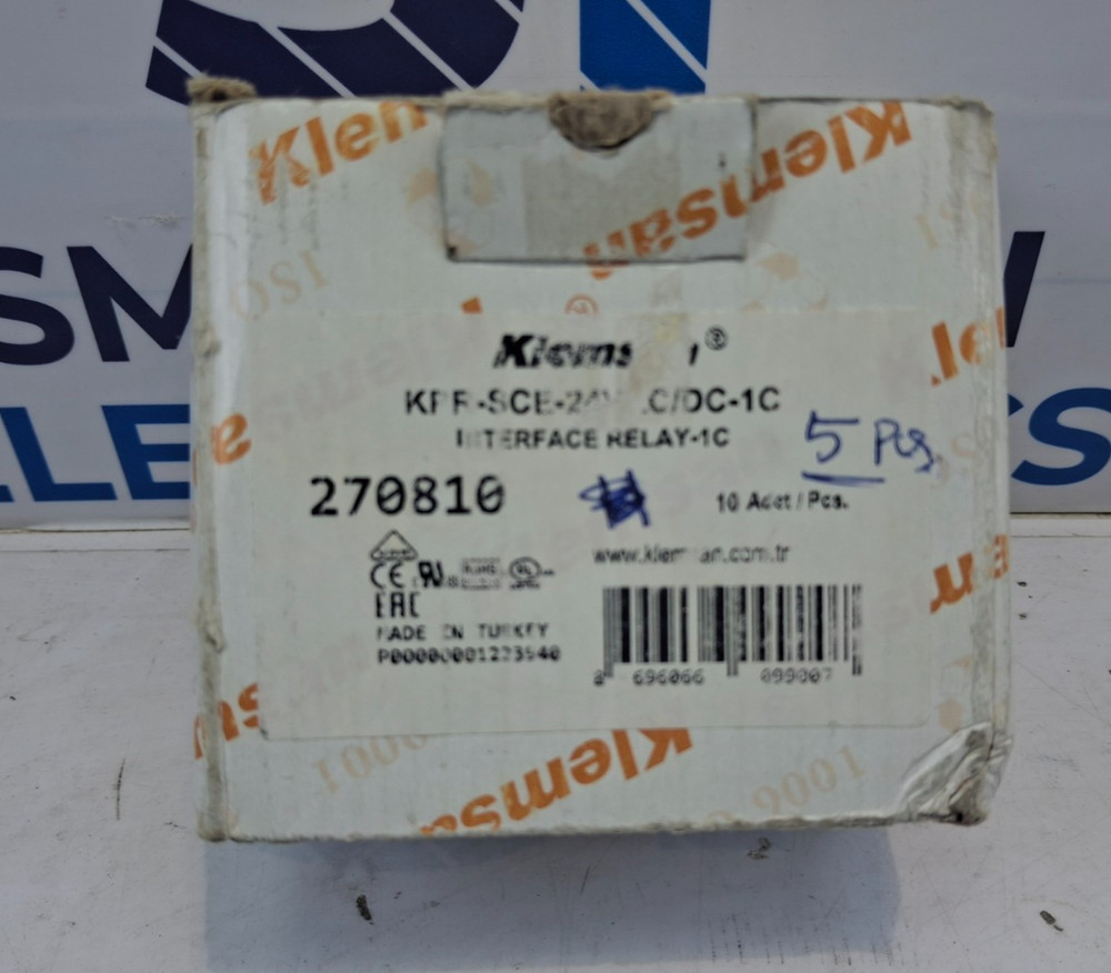 KLEMSAN KPR-SCE-24VAC/CD Interface Relay (Per PC)